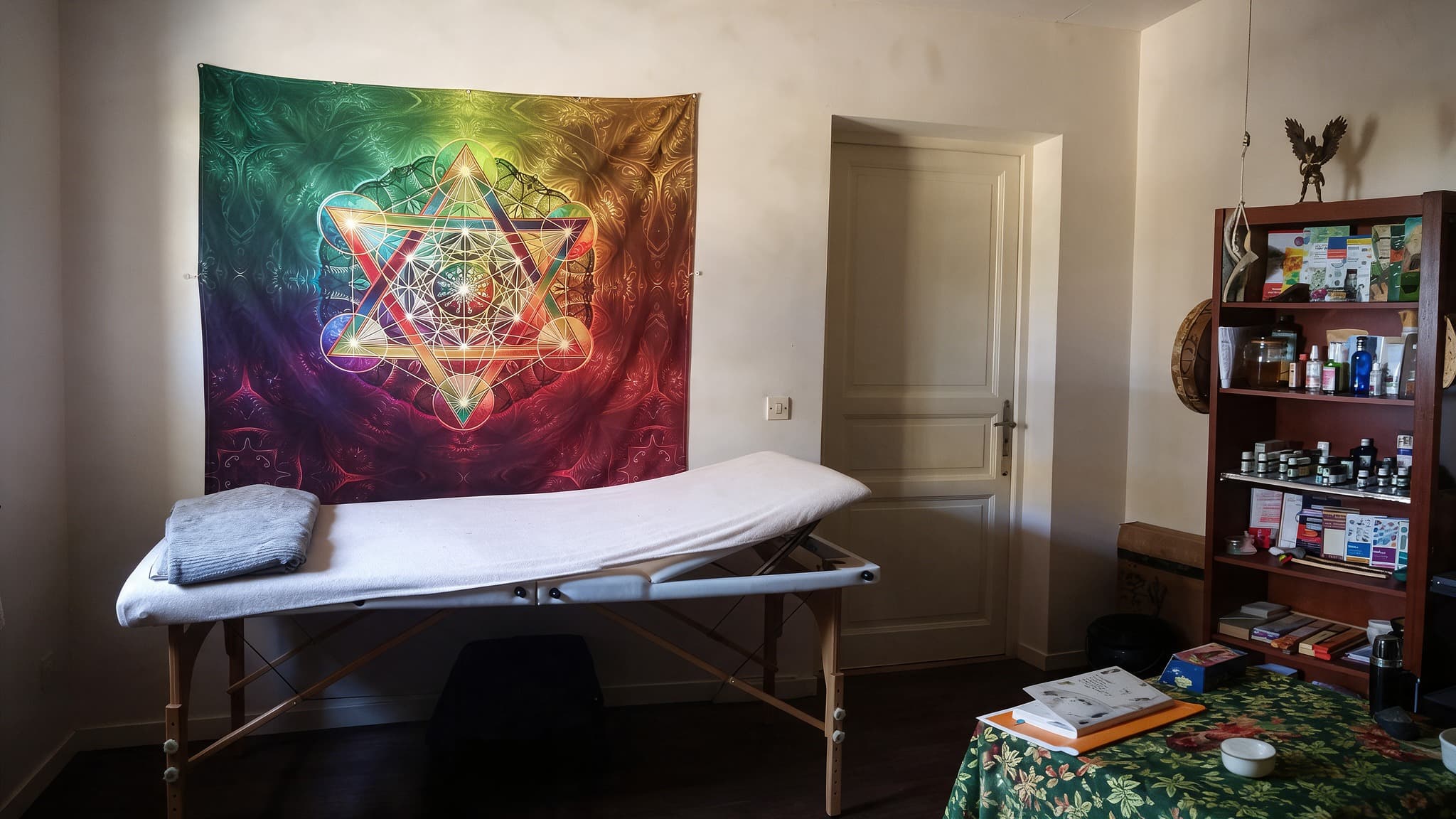 Salle de soin de Danielle Picq, magnétiseuse à Villefranche-de-Lauragais dans le Lauragais